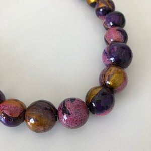 Multiple sized bead necklace